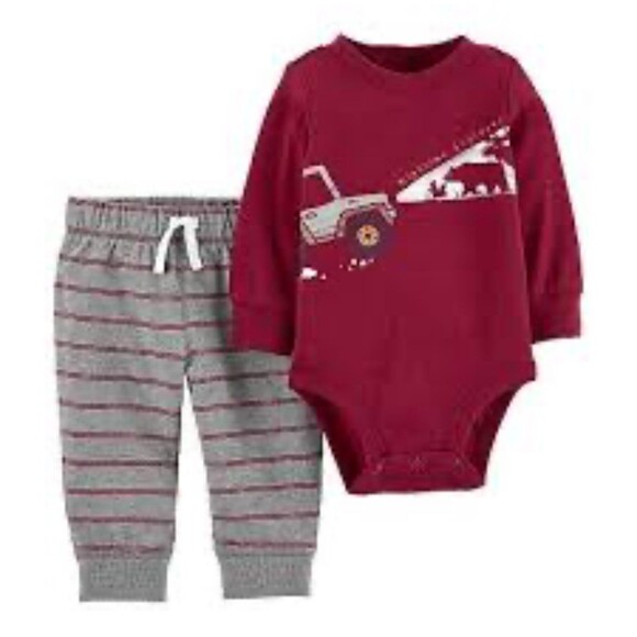 Carter’s Night Time Explorer Bodysuit and Pants Set 12m - Picture 1 of 5